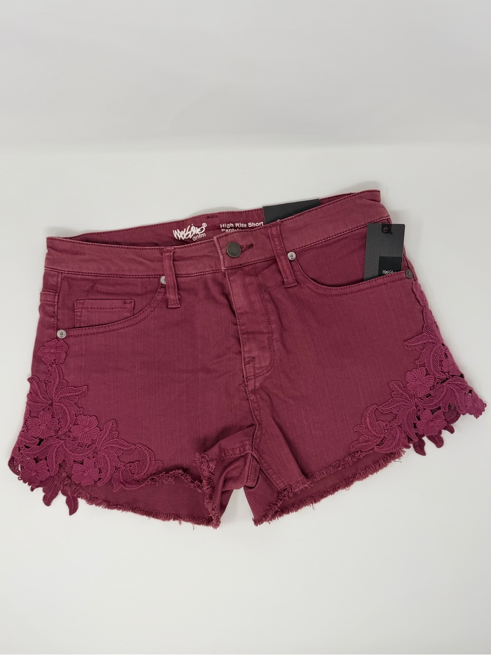 High Waisted Boho Floral Shorts 2016 Festival Denim Aesthetic Crochet Vacation